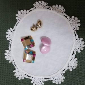 💙3 PAIR VINTAGE EARRINGS